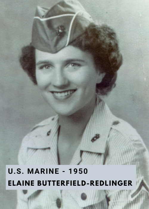 US Marine Elaine Redlinger